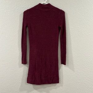 Burgundy Ribbed Dress American Eagle Outfitters Size Small